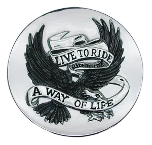 Zodiac (Genuine Zodiac Products) LIVE TO RIDE ADHESIVE EMBLEM