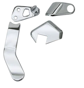 Zodiac (Genuine Zodiac Products) CHROME PASSENGER PEG BRACKET COVER SET FOR DYNA GLIDE