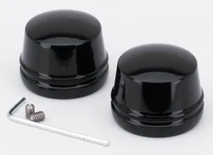 Zodiac (Genuine Zodiac Products) CHROME & BLACK FRONT AXLE CAPS