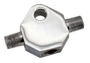 Zodiac (Genuine Zodiac Products) CHROME PLATED CUSTOM BRAKE LINE TEES