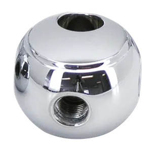 Zodiac (Genuine Zodiac Products) ROUND CUSTOM STYLE CHROME BRAKE LINE TEE