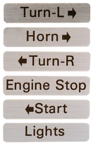 Daytona SWITCH HOUSING DECAL KIT 1972-1981