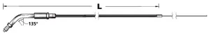 Barnett THROTTLE AND IDLE CABLES FOR USE WITH SU, BENDIX, S&S SUPER B AND SUPER D CARBURETORS AND 1986-1995 THREADED THROTTLE