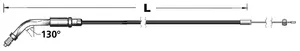 Barnett THROTTLE AND IDLE CABLES FOR USE WITH S&S SUPER E AND SUPER G CARBURETORS AND 1986-1995 THREADED THROTTLE