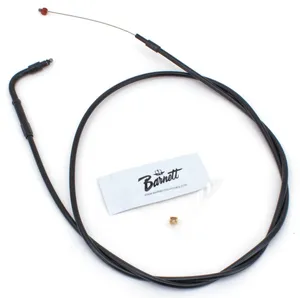 Barnett Clutches & Cables T04 - THROTTLE & IDLE CABLE 1996-2015 SOFTAIL, 1996-2017 DYNA, 1996-2001 CARBURETOR EQUIPPED TOURING & 2007 TO PRESENT SPORTSTER