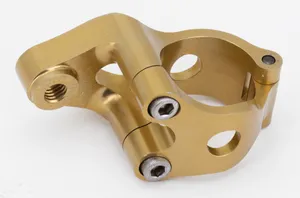 HyperPro HyperPro Steering Damper Frame Clamp, 1-1/8" (28.6mm), Gold