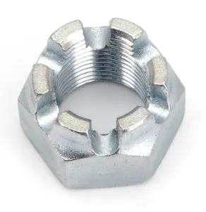 Zodiac (Genuine Zodiac Products) Single-Sided Swingarm Rear Axle Castle Nut, Zinc