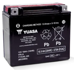 Yuasa YUASA "V-FORCE" HIGH OUTPUT MAINTENANCE FREE BATTERIES