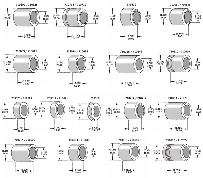Bender Cycle AXLE AND WHEEL SPACERS - 43358-83A