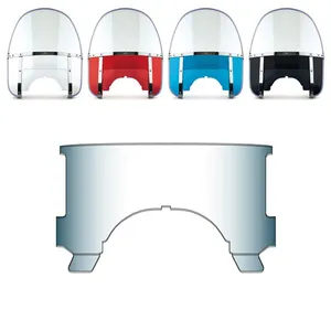 National Cycle Adjusting Window, Clear Notched, FLH, Beaded H-D Windshield