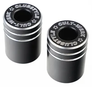 CULT-WERK Cult-Werk Crash Bar Replacement End Cap, X1 Aluminium, Black