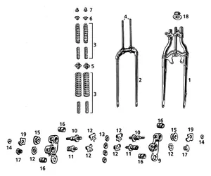 Samwel Supplies OLD STYLE SPRINGER FRONT FORKS