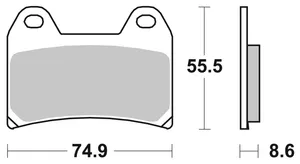 SBS BRAKE PADS FOR AFTER MARKET CALIPERS