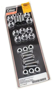 Colony CHROME LOW PROFILE FENDER STRUT MOUNTING KITS