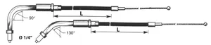 Barnett T13 - THROTTLE AND IDLE CABLE 1996-2006 SPORTSTER