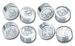 Midwest Acorn Nut Company CHROME BOLT COVERS FOR HEX, ALLEN AND BUTTONHEAD BOLTS