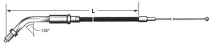 Barnett T12 - THROTTLE & IDLE CABLE 1988-1995 SPORTSTER