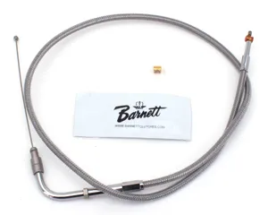 Barnett Clutches & Cables T04 - THROTTLE & IDLE CABLE 1996-2015 SOFTAIL, 1996-2017 DYNA, 1996-2001 CARBURETOR EQUIPPED TOURING & 2007 TO PRESENT SPORTSTER
