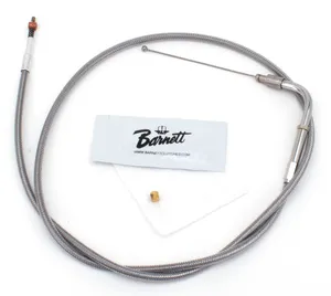 Barnett Clutches & Cables T04 - THROTTLE & IDLE CABLE 1996-2015 SOFTAIL, 1996-2017 DYNA, 1996-2001 CARBURETOR EQUIPPED TOURING & 2007 TO PRESENT SPORTSTER