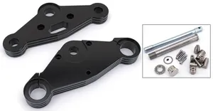 Zodiac (Made in Europe) Fat Bubba Triple Tree Kit, Black Anodized, 0°