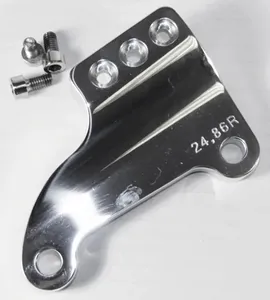 Tolle Tolle Glide Caliper Bracket, Right Side, 1984-1999, 11.5", Polished