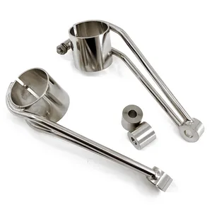 Daytona Vintage Headlight Bracket Set, Polished Stainless, 39mm Forks