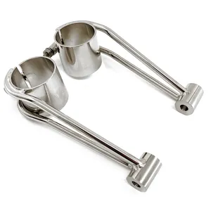 Daytona Vintage Headlight Bracket Set, Polished Stainless, 41mm Forks