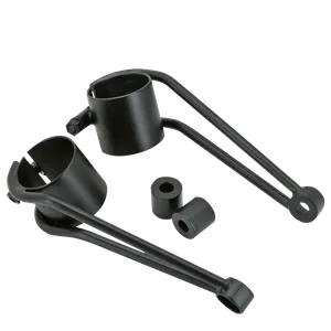 Daytona Vintage Headlight Bracket Set, Black, 39mm Forks