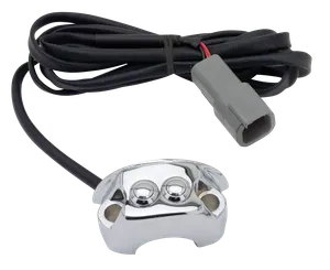 SAS/Simplified Air Suspension SAS Two-Button Handlebar Switch, Pre-Wired, Chrome