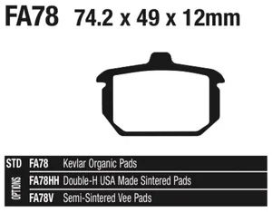 EBC Brakes International EBC REAR DISC BRAKE PADS