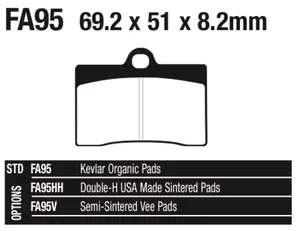 EBC BRAKE PADS FOR AFTER MARKET CALIPERS