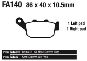 EBC EBC REAR DISC BRAKE PADS