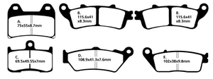 EBC DISC BRAKE PADS FOR VICTORY