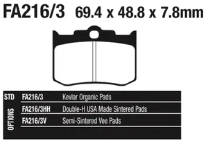 EBC BRAKE PADS FOR AFTER MARKET CALIPERS