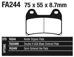 EBC BRAKE PADS FOR AFTER MARKET CALIPERS