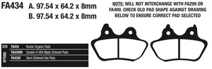 EBC Brakes International EBC REAR DISC BRAKE PADS