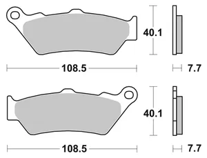 SBS SBS FRONT DISC BRAKE PADS
