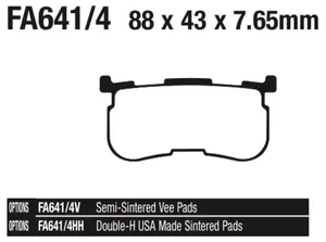 EBC Brakes International EBC REAR DISC BRAKE PADS