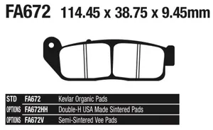 EBC EBC FRONT DISC BRAKE PADS
