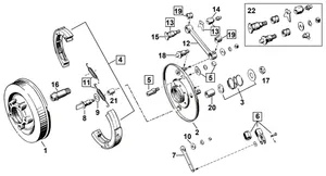 V-Twin FRONT BRAKE PARTS FOR OLD STOCK STYLE SPRINGER FORKS