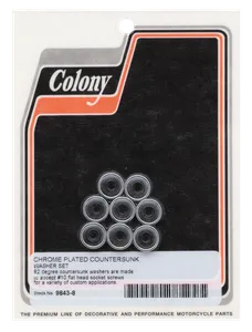 Colony COMPANION COUNTERSUNK CHROME WASHERS