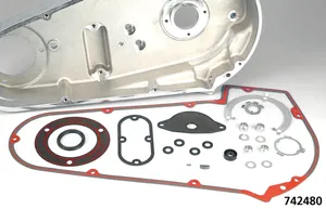 James Gaskets GASKETS, O-RINGS AND SEALS FOR ALUMINUM PRIMARY ON 4 SPEED BIG TWIN 1965-1986