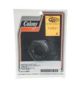 Colony NUTS FOR CRANK PINS, SPROCKET SHAFTS AND PINION SHAFTS