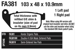 EBC EBC FRONT DISC BRAKE PADS