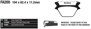 EBC Brakes International EBC REAR DISC BRAKE PADS