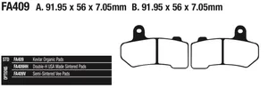 EBC Brakes International EBC REAR DISC BRAKE PADS