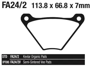 EBC Brakes International EBC REAR DISC BRAKE PADS
