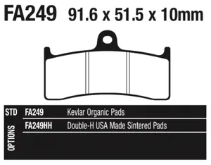 EBC BRAKE PADS FOR AFTER MARKET CALIPERS