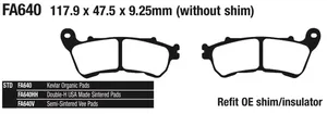 EBC Brakes International EBC FRONT DISC BRAKE PADS