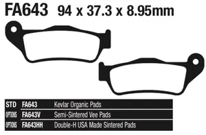 EBC EBC REAR DISC BRAKE PADS